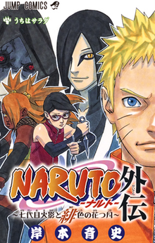 Gambar yang menampilkan para karakter manga spin-off dari seri Naruto