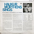 Haukur Morthens syngur 1963 - Bakhlið