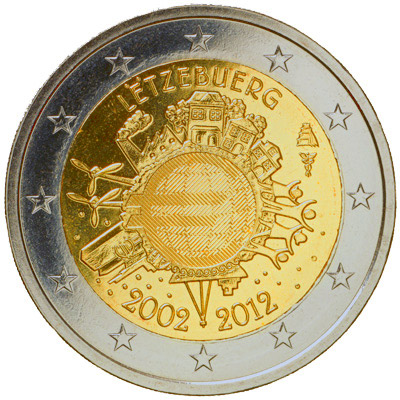 File:2 € commemorativo Lussemburgo 10°€ 2012.jpg