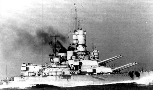 File:RN Littorio at high speed manoeuvres 1940.jpg
