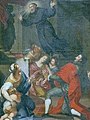 Antonio Cappannari, Estasi di San Giuseppe da Copertino, olio su tela
