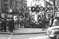 Il primo cippo commemorativo dei 15 partigiani uccisi venne eretto esattamente sul luogo dell'eccidio nel 1945; la foto risale agli anni '50