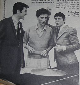 Lorenzo Pilat, Daniele Pace et Gene Pitney ; extrait de ABC n°45 du 6 novembre 1966.jpg