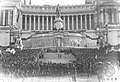 Manifestazione fascista al Vittoriano organizzata il 31 ottobre 1922 poco dopo la marcia su Roma