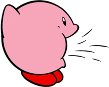 Immagine di Kirby che aspira.