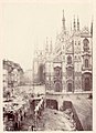 Il Coperto dei Figini a Milano in via di demolizione (1865-1867)
