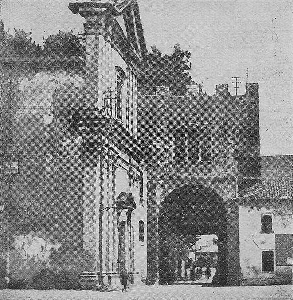 File:Palmegiani, Rieti e la regione Sabina - 300 - Porta D'Arci e chiesa di San Leonardo e del suffragio.jpg
