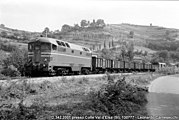 La locomotiva nel 1977 nel senese presso Colle di Val d'Elsa