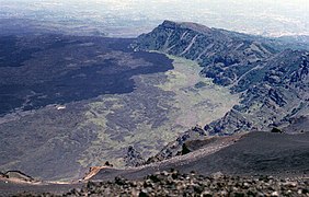 La Valle del Bove, prima dell'eruzione dell'Etna del 1991-1993