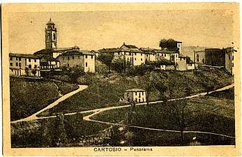 Il panorama di Cartosio negli anni '30 - '40