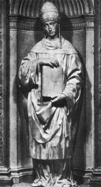 File:Michelangelo, altare piccolomini, san gregorio.jpg