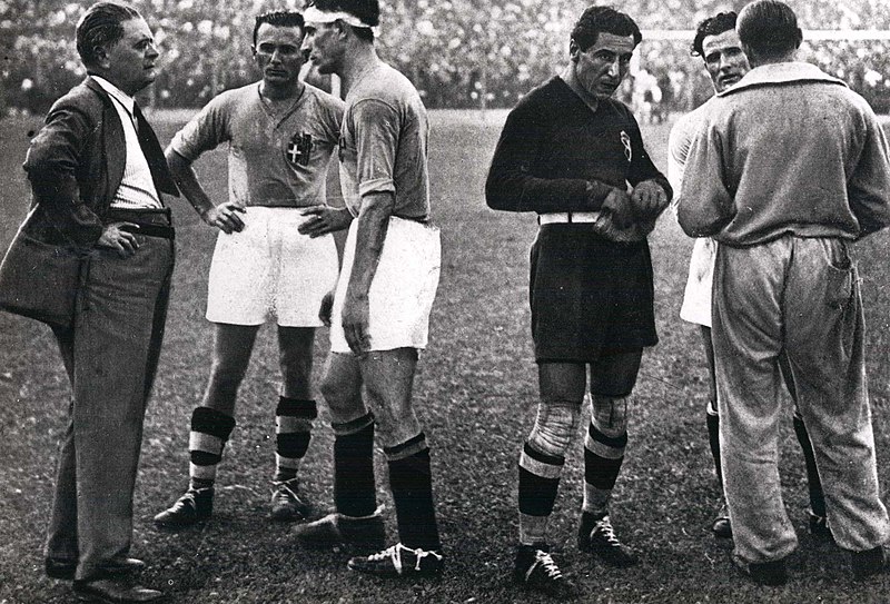 File:Coppa Rimet 1934 - Italia vs Cecoslovacchia - Pozzo, Monzeglio, Bertolini, Combi, Monti, Carcano.jpg