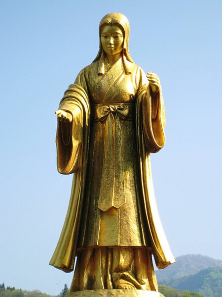 ファイル:Managawa Dam Manahime statue.jpg