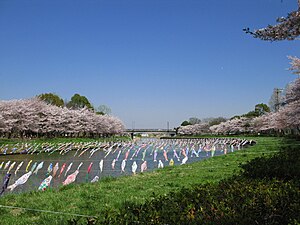 鶴生田川（2009年4月10日撮影）