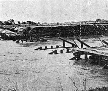 流失した先代の樋詰橋（1965年8月）。