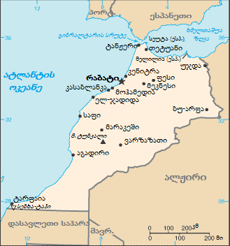 ფაილი:Map of Morocco from CIA World Factbook KA.png