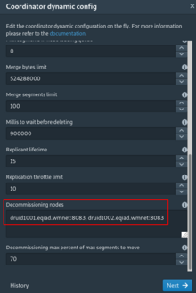 Decommissioning druid historical nodes