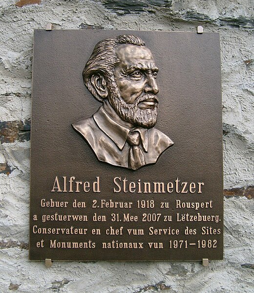 Fichier:Alfred Steinmetzer Plaque.jpg