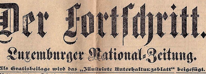 Fichier:Logo Der Fortschritt - Luxemburger National-Zeitung.jpeg