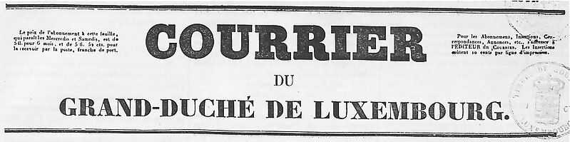 Fichier:Courrier du Grand-Duché de Luxembourg Entête.jpg