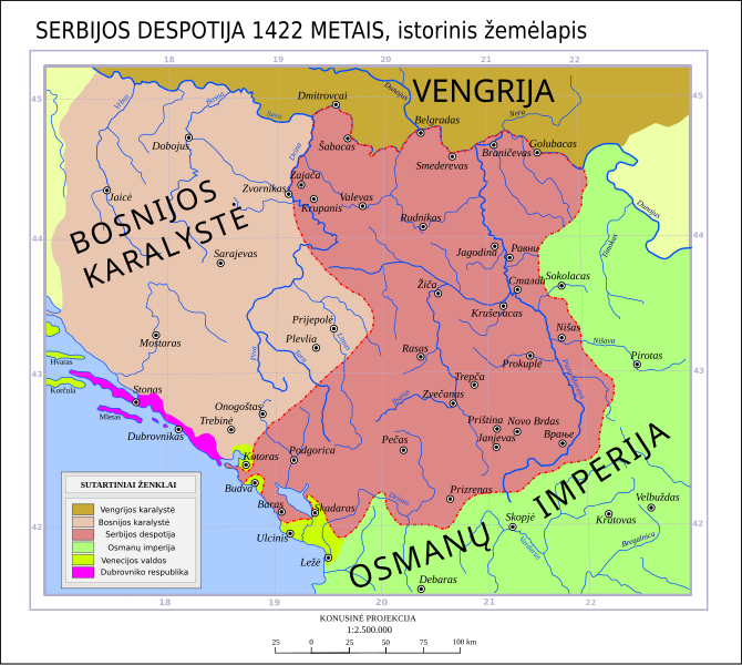 Vaizdas:Serbian Despotate (1422)-lt.svg