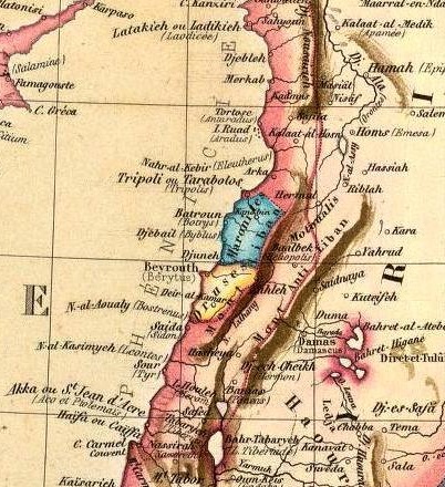 Attēls:Druze and Maronite areas, 1862.jpg
