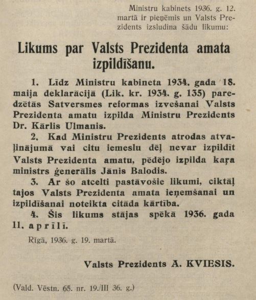 Attēls:Valsts Prezidenta amata likums 1936.JPG