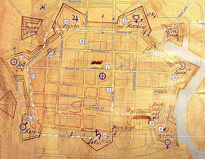 Attēls:Pērnavas bastionu un revelīnu karte.jpg