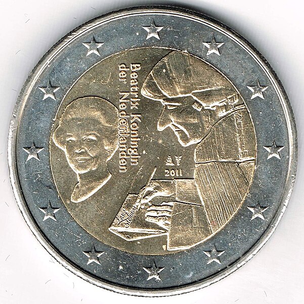 Attēls:2 Euro Niederlande 2011 Erasmus von Rotterdam.jpg