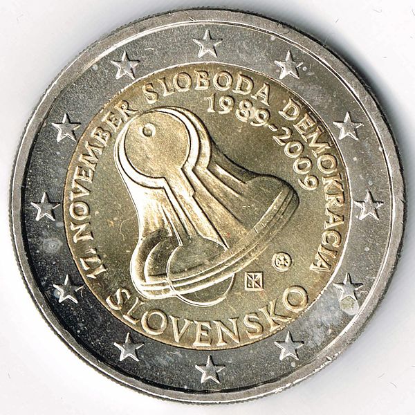 Attēls:2 Euro Gedenkmünze Slowakei 2009.jpg