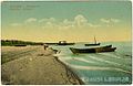 Asaru pludmale ar zvejas ostu pirms Pirmā pasaules kara