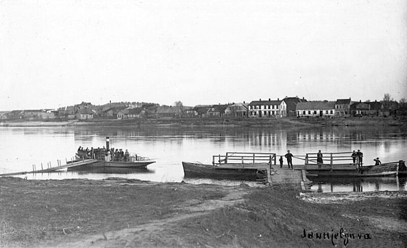 Attēls:Jaunjelgava pāri Daugavai pirms 1940.jpg