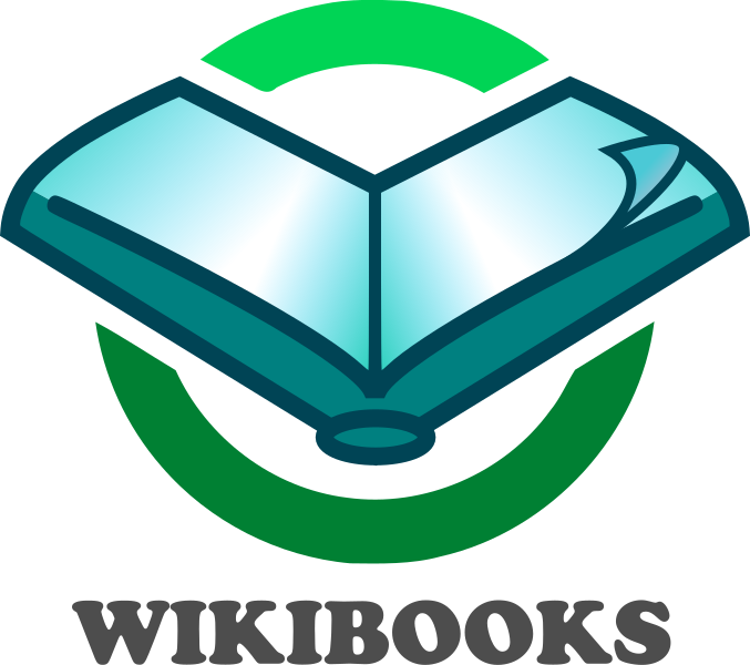 File:Wikibooks logo page turn and text.svg