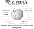 'The Free Encyclopedia' in many languages