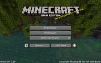 Fișier:Minecraft 1.19 Title Screen.png