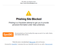 Fișier:Pagină blocată de OpenDNS.png