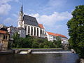 Český Krumlov - Biserica Sf. Vit („Kostel sv. Víta”) şi Vltava