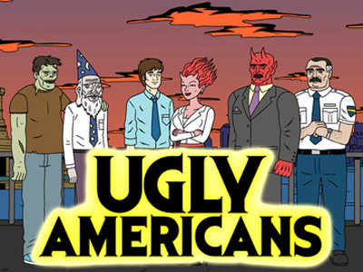 Файл:Постер мультфильма Ugly Americans.jpg