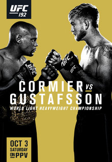 Постер UFC 192: Кормье - Густафссон