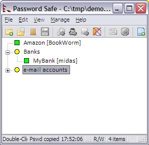 Файл:Main window Password Safe.png