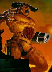 Кибердемон на обложке Doom II: Hell on Earth