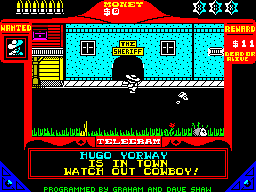 Скриншот версии для ZX Spectrum