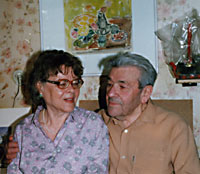 Ада Зевина с фотографом, искусствоведом и художником Давидом Гоберманом в 2000 году в Кишинёве