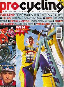 Первый номер Procycling (апрель 1999 г.) с изображением Марко Пантани
