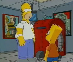 Гомер рассказывает Барту о том, что он был роботом