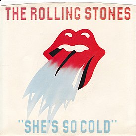 Обложка сингла The Rolling Stones «She's So Cold» (1980)