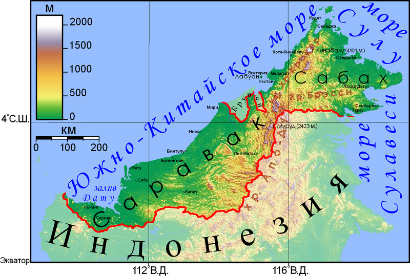 Файл:Восточная Малайзия (рельеф).png