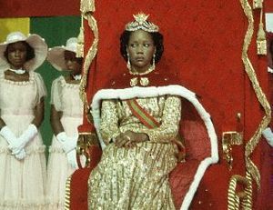 Императрица Екатерина во время коронации.