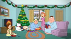 Промокартинка. Все семейство Гриффинов встречает Рождество.