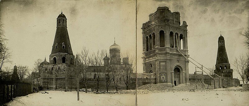 Файл:Москва. Симонов монастырь. Разборка колокольни 1929 big e1.jpg